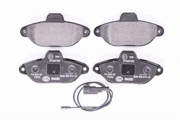 Jeu de 4 plaquettes de frein HELLA PAGID 8DB 355 019-151