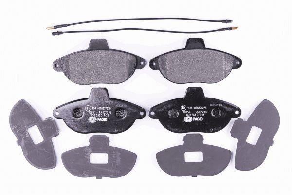 Jeu de 4 plaquettes de frein HELLA PAGID 8DB 355 019-251
