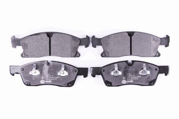 Jeu de 4 plaquettes de frein HELLA PAGID 8DB 355 019-701