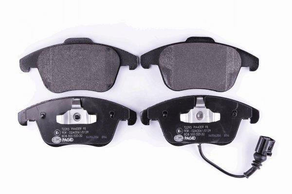 Jeu de 4 plaquettes de frein HELLA PAGID 8DB 355 020-321