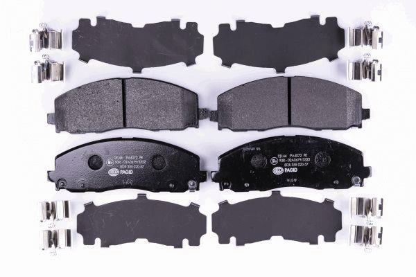 Jeu de 4 plaquettes de frein HELLA PAGID 8DB 355 020-571