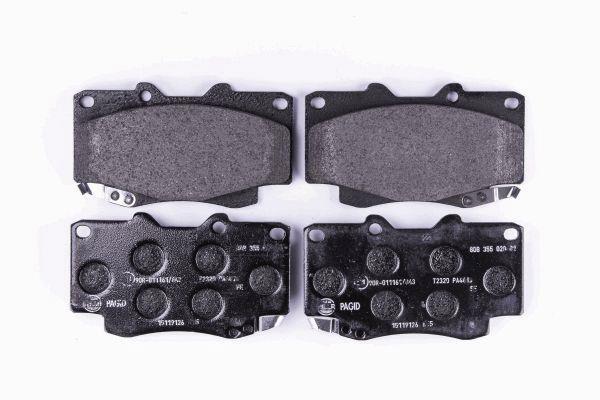 Jeu de 4 plaquettes de frein HELLA PAGID 8DB 355 020-811