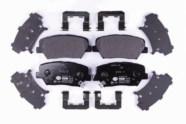 Jeu de 4 plaquettes de frein HELLA PAGID 8DB 355 020-871