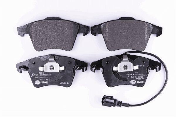 Jeu de 4 plaquettes de frein HELLA PAGID 8DB 355 021-221
