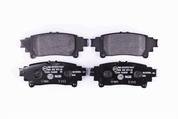 Jeu de 4 plaquettes de frein HELLA PAGID 8DB 355 021-661