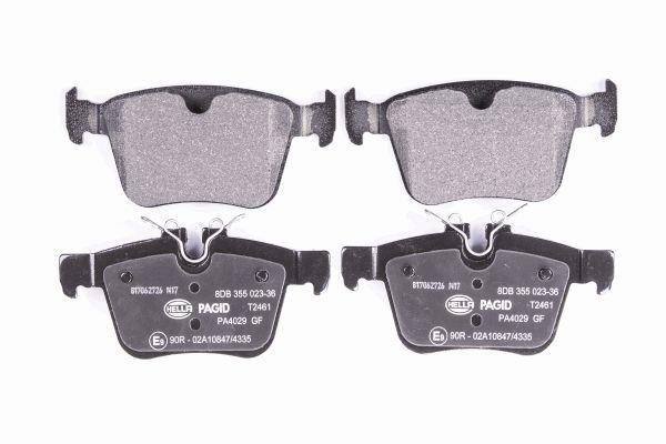 Jeu de 4 plaquettes de frein HELLA PAGID 8DB 355 023-361