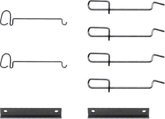 Kit d'accessoires, plaquette de frein à disque HELLA PAGID 8DZ 355 202-241