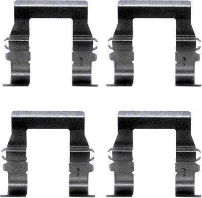 Kit d'accessoires, plaquette de frein à disque HELLA PAGID 8DZ 355 202-551