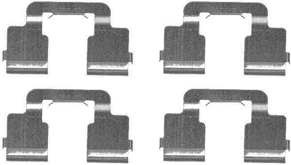 Kit d'accessoires, plaquette de frein à disque HELLA PAGID 8DZ 355 203-341