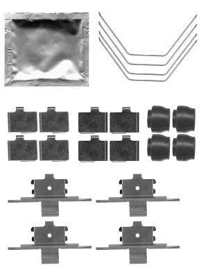 Kit d'accessoires, plaquette de frein à disque HELLA PAGID 8DZ 355 204-951