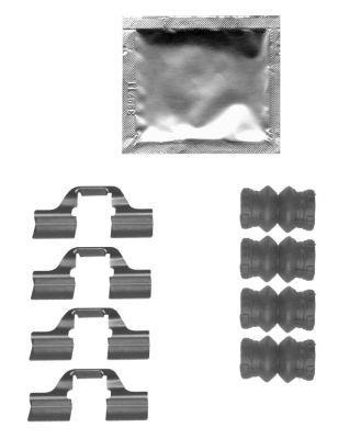 Kit d'accessoires, plaquette de frein à disque HELLA PAGID 8DZ 355 205-361