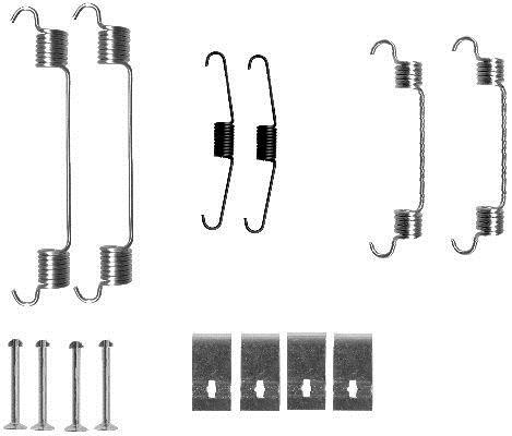 Kit d'accessoires, mâchoire de frein HELLA PAGID 8DZ 355 200-731
