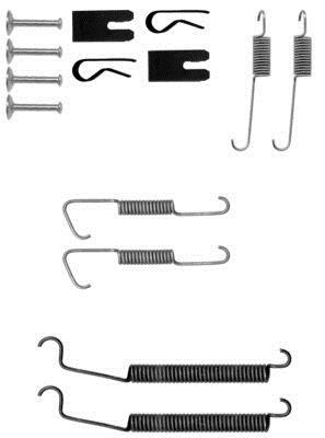 Kit d'accessoires, mâchoire de frein HELLA PAGID 8DZ 355 200-631
