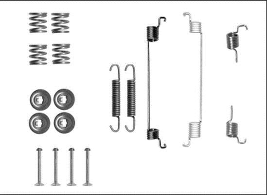 Kit d'accessoires, mâchoire de frein HELLA PAGID 8DZ 355 205-831