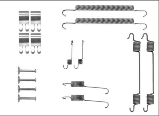 Kit d'accessoires, mâchoire de frein HELLA PAGID 8DZ 355 205-841