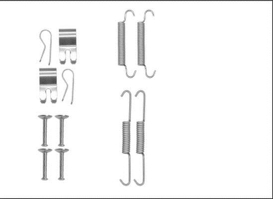 Kit d'accessoires, mâchoire de frein HELLA PAGID 8DZ 355205-961