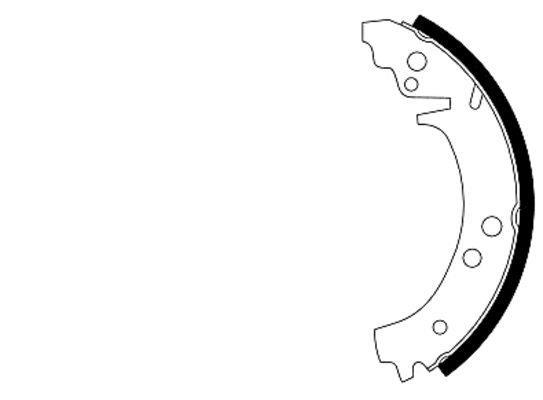 Jeu de 4 mâchoires de frein HELLA PAGID 8DB 355 000-161