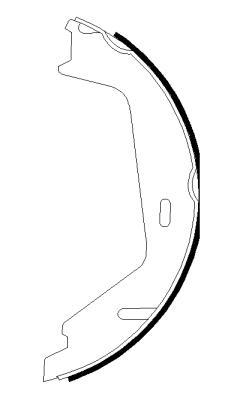 Jeu de mâchoires de frein à main HELLA PAGID 8DA 355 051-161