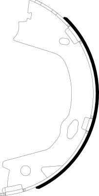 Jeu de mâchoires de frein à main HELLA PAGID 8DA 355 051-221