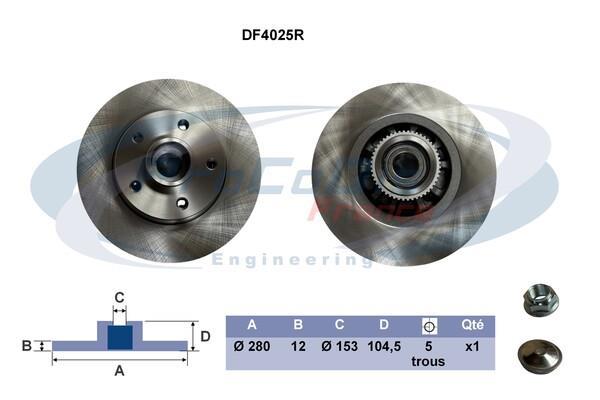 Disques de frein PROCODIS FRANCE ref. DF4025R