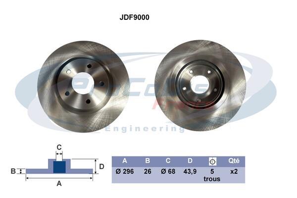 Disques de frein PROCODIS FRANCE JDF9000
