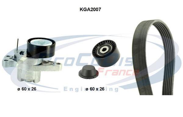 Kit de correias trapezoidais estriadas PROCODIS FRANCE ref. KGA2007