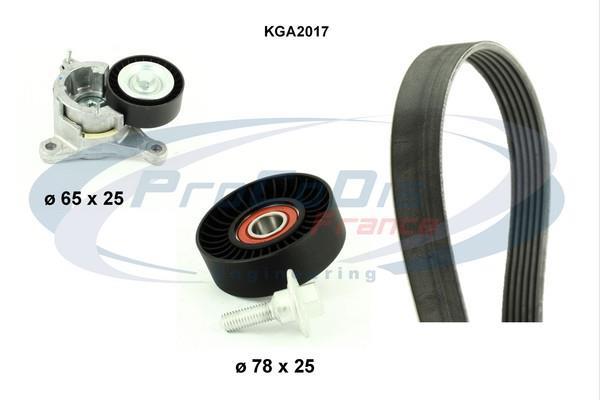 Kit de correias trapezoidais estriadas PROCODIS FRANCE ref. KGA2017