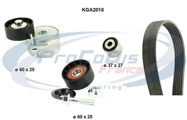 Kit de courroie d'accessoire PROCODIS FRANCE ref. KGA2018