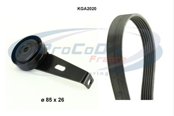 Kit de courroie d'accessoire (Courroie d’alternateur) PROCODIS FRANCE ref. KGA2020