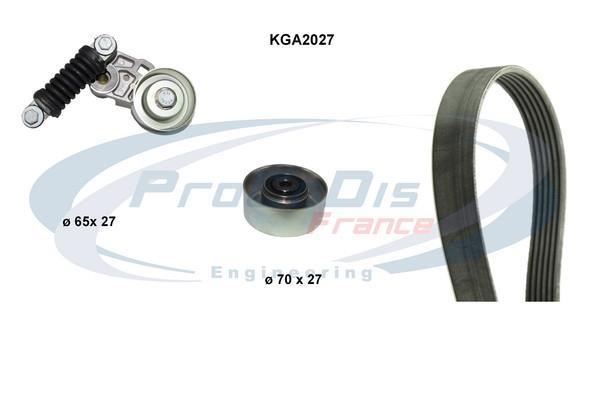Kit de courroie d'accessoire (Courroie d’alternateur) PROCODIS FRANCE ref. KGA2027