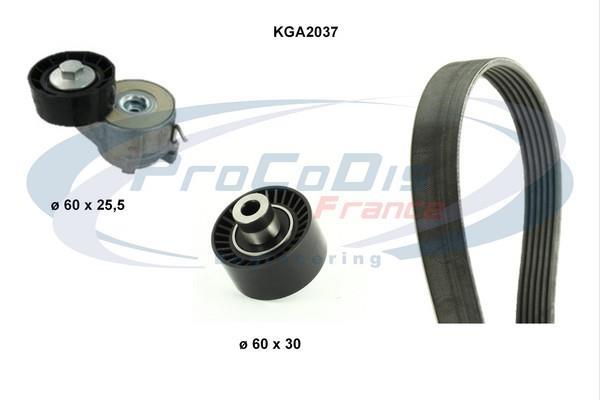 Kit de courroie d'accessoire (Courroie d’alternateur) PROCODIS FRANCE KGA2037