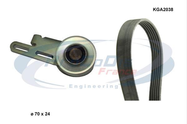 Kit de courroie d'accessoire (Courroie d’alternateur) PROCODIS FRANCE KGA2038