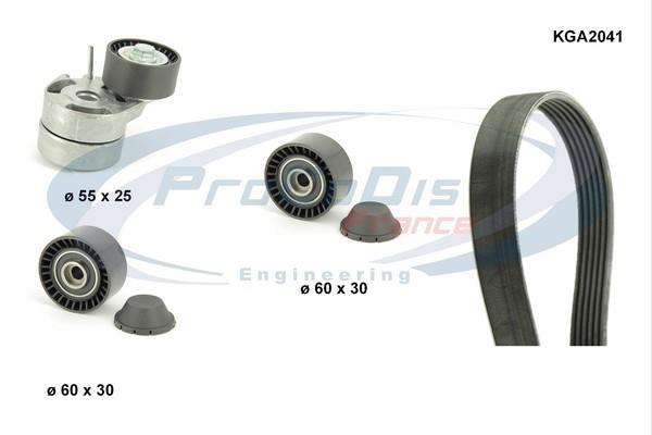 Kit de courroie d'accessoire (Courroie d’alternateur) PROCODIS FRANCE KGA2041