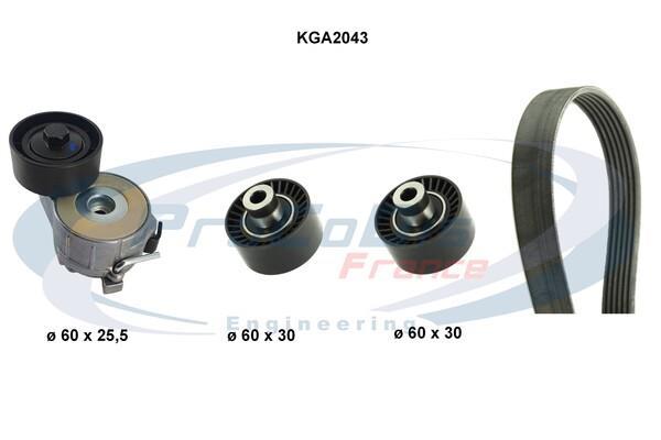 Kit de courroie d'accessoire (Courroie d’alternateur) PROCODIS FRANCE KGA2043