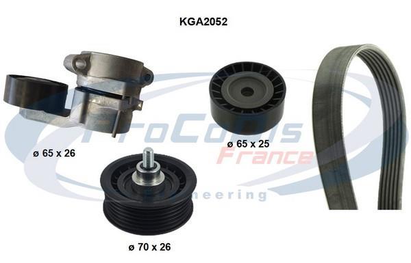 Kit de courroie d'accessoire PROCODIS FRANCE ref. KGA2052