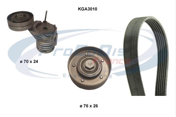 Kit de courroie d'accessoire (Courroie d’alternateur) PROCODIS FRANCE KGA3010