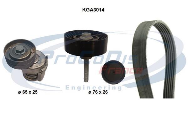 Kit de courroie d'accessoire (Courroie d’alternateur) PROCODIS FRANCE KGA3014