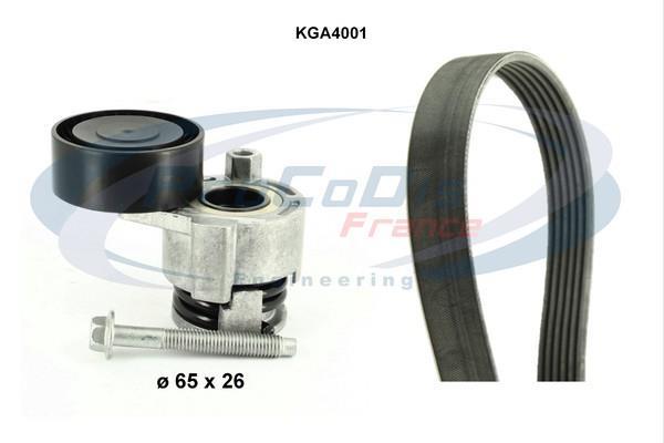 Kit de courroie d'accessoire PROCODIS FRANCE ref. KGA4001