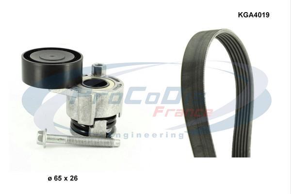 Kit de courroie d'accessoire (Courroie d’alternateur) PROCODIS FRANCE KGA4019