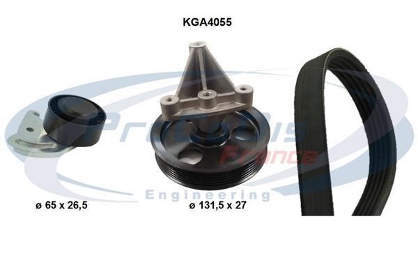 Kit de courroie d'accessoire (Courroie d’alternateur) PROCODIS FRANCE ref. KGA4055