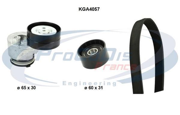 Kit de courroie d'accessoire (Courroie d’alternateur) PROCODIS FRANCE KGA4057