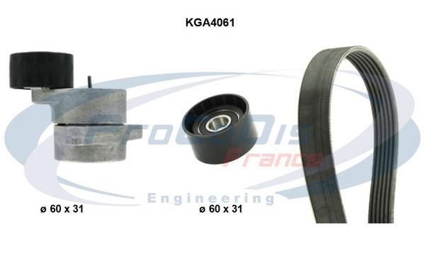 Kit de courroie d'accessoire (Courroie d’alternateur) PROCODIS FRANCE KGA4061