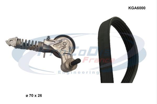 Kit de correias trapezoidais estriadas PROCODIS FRANCE ref. KGA6000