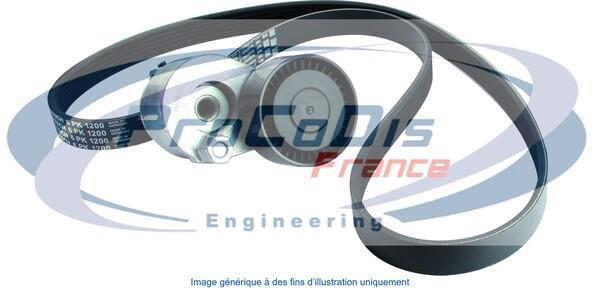 Kit de courroie d'accessoire (Courroie d’alternateur) PROCODIS FRANCE KGA7012