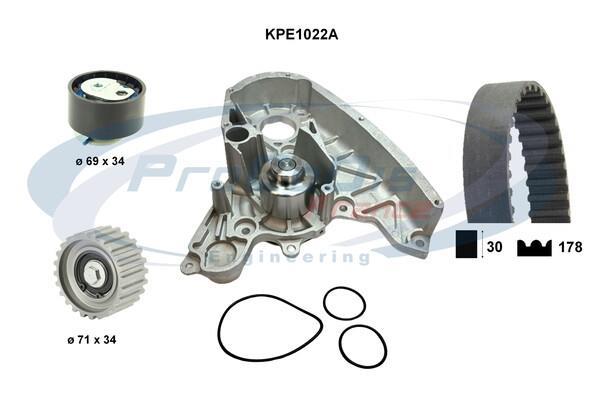 Bomba de agua + kit correa distribución PROCODIS FRANCE ref. KPE1022A
