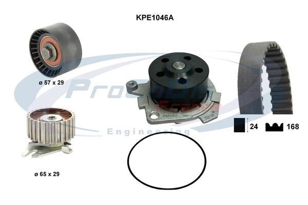 Pompe à eau + kit de courroie de distribution (Kit courroie de distribution) PROCODIS FRANCE ref. KPE1046A