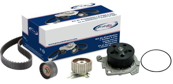 Pompe à eau + kit de courroie de distribution (Kit courroie de distribution) PROCODIS FRANCE ref. KPE1052A