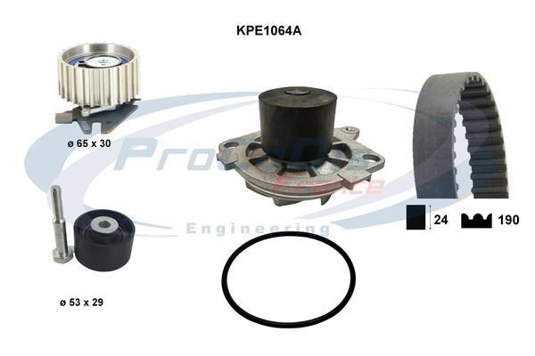 Pompe à eau + kit de courroie de distribution (Kit courroie de distribution) PROCODIS FRANCE ref. KPE1064A