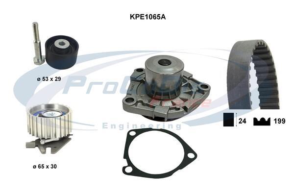 Pompe à eau + kit de courroie de distribution (Kit courroie de distribution) PROCODIS FRANCE ref. KPE1065A