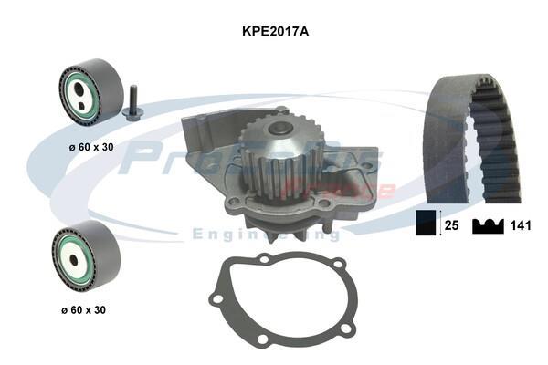 Pompe à eau + kit de courroie de distribution (Kit courroie de distribution) PROCODIS FRANCE ref. KPE2017A
